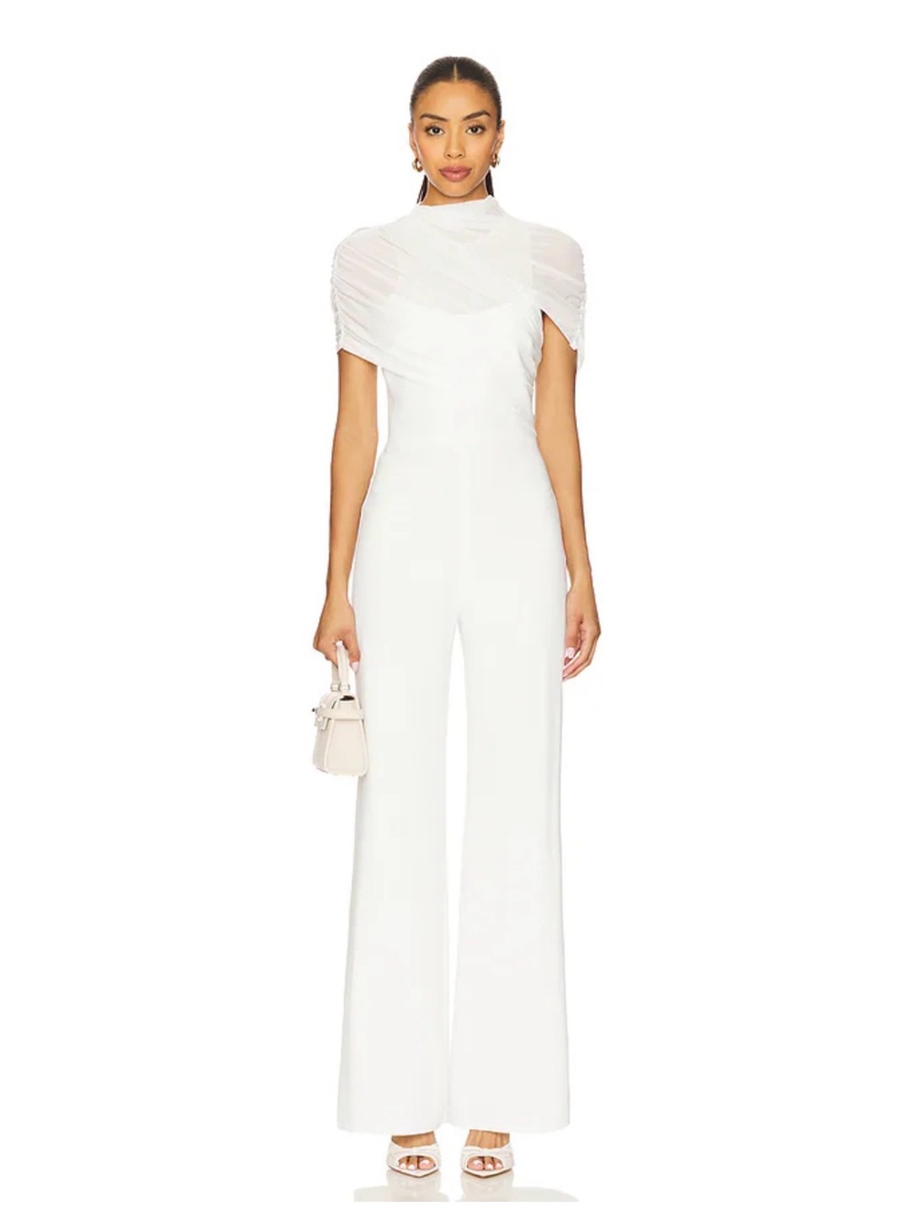 Amanda Uprichard x REVOLVE Evianna Ivory Wide-Leg Jumpsuit